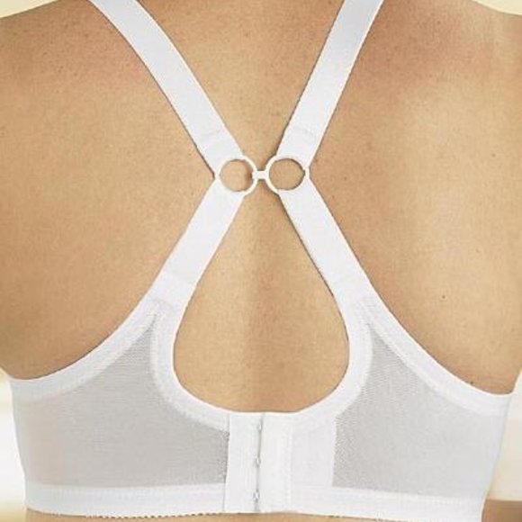 Glamorise 50B 50C COMPLETE COMFORT Bra (WIRELESS) Stretch CONVERTIBLE WHITE NEW - Picture 4 of 16